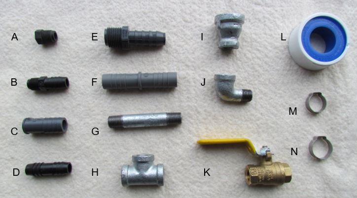 header kit pipe fittings